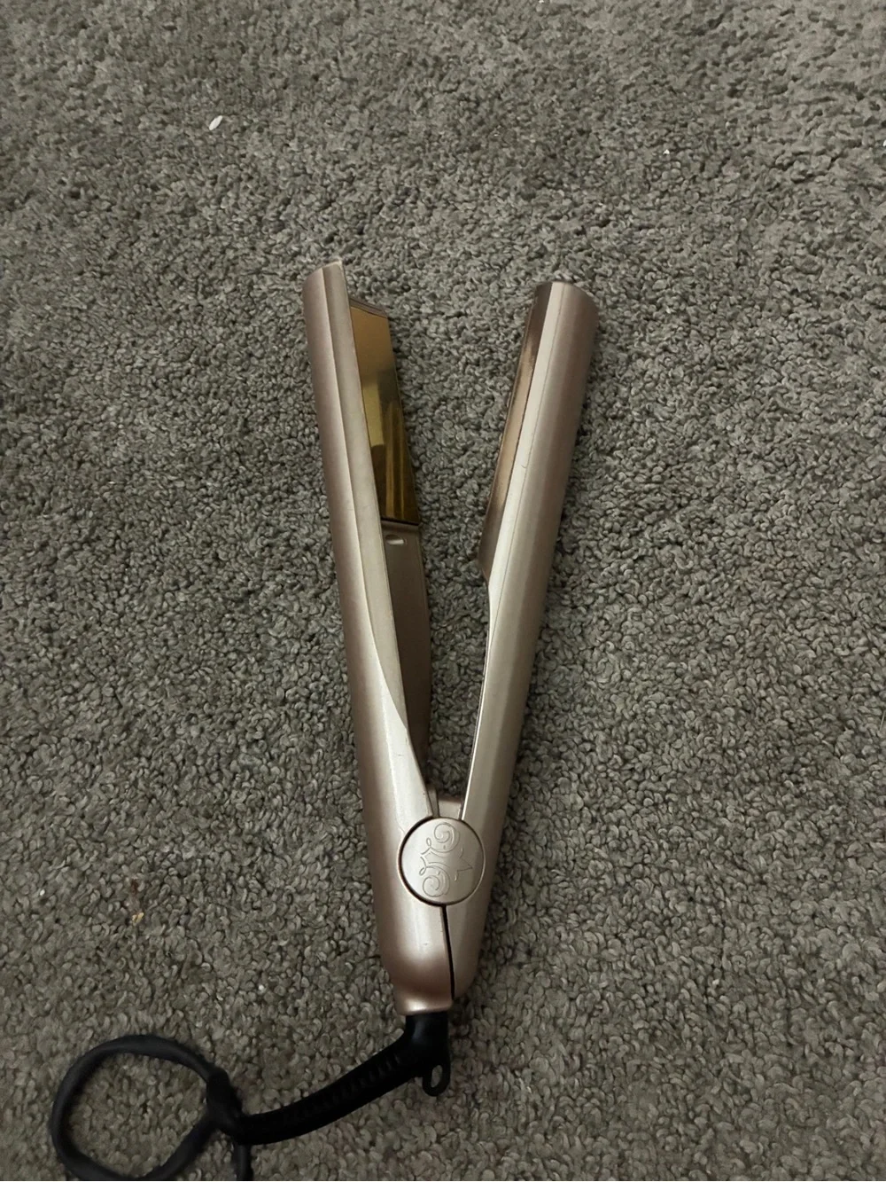 TYME Iron Pro 2-1 straighter and curler in Rose Gold